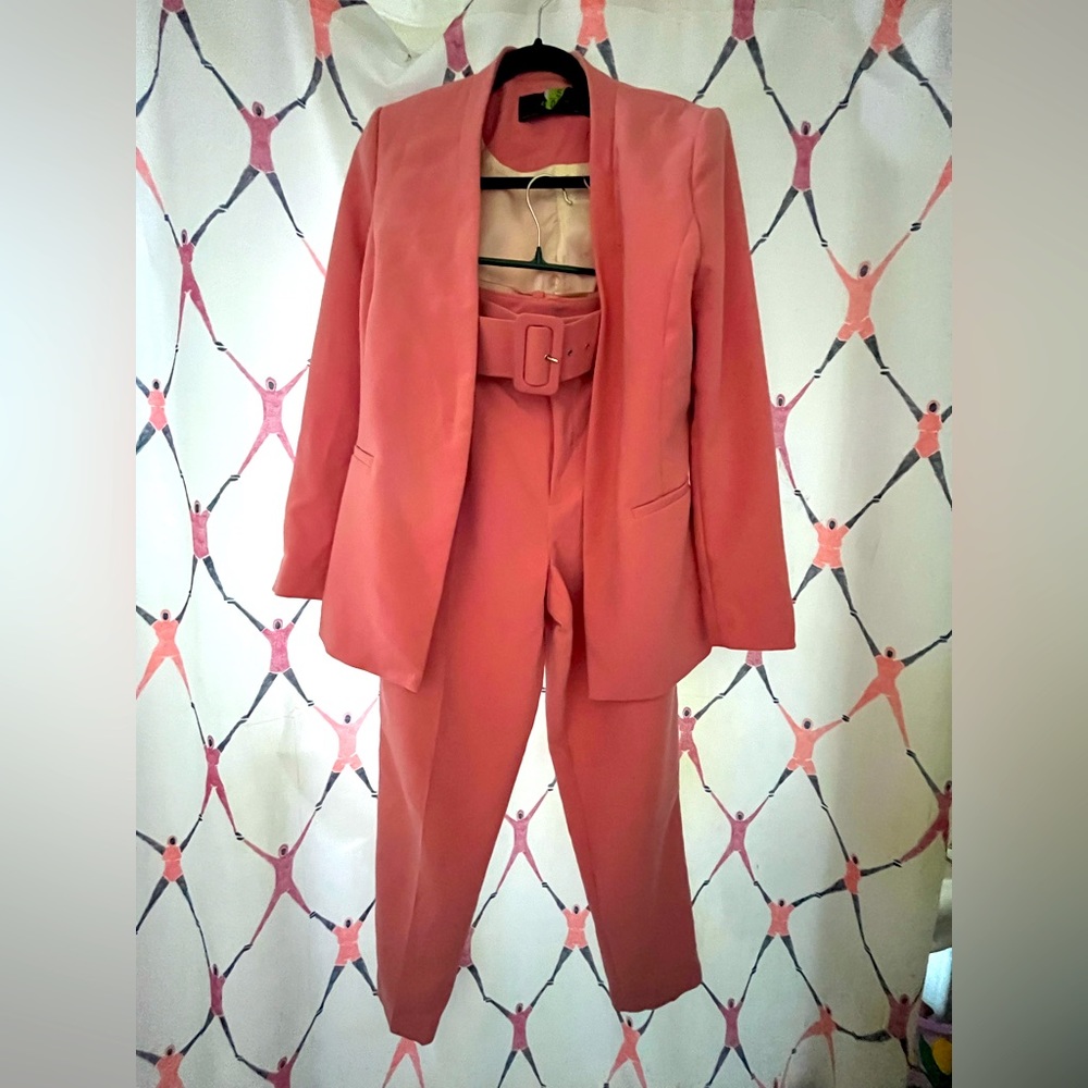 Barbie Pink Matching Jacket and Pants Size M Zara
